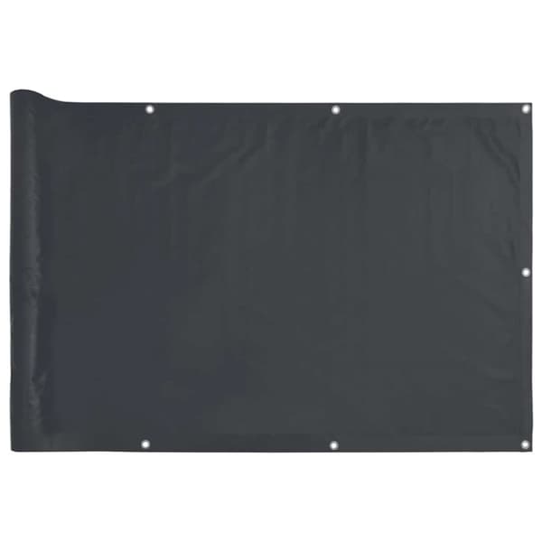 Insynsskydd för balkong antracit 400x120 cm PVC