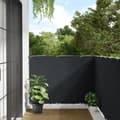 Miniatyrbild 1 av 2: Insynsskydd för balkong antracit 600x120 cm PVC
