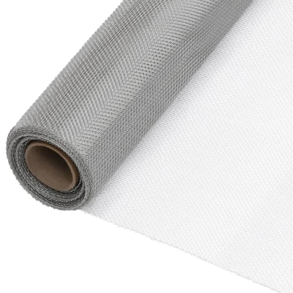 Insektsnät rostfritt stål 100x2000 cm silver