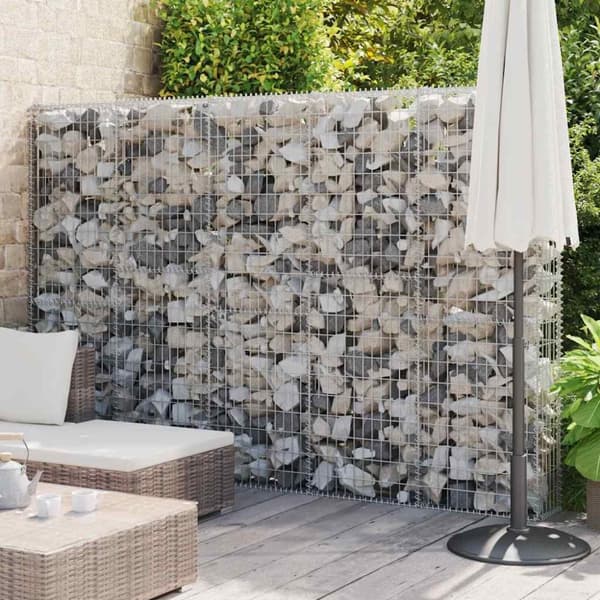 Gabionmur galvaniserat stål 300x30x200 cm