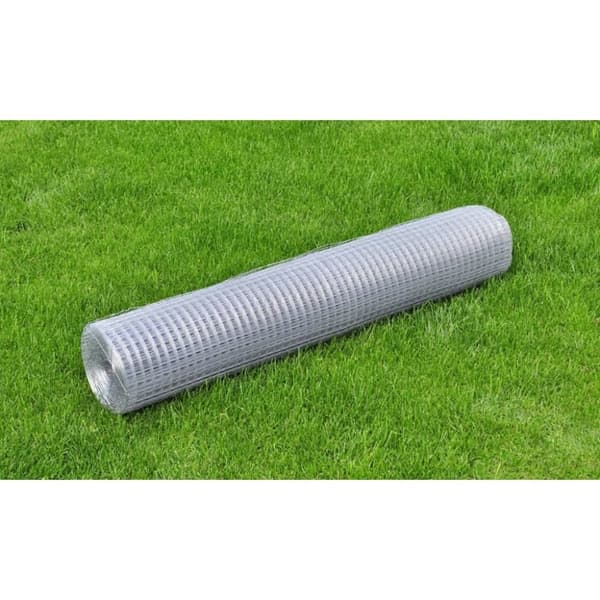 Nätstängsel galvaniserat stål kvadrat 1x25 m silver