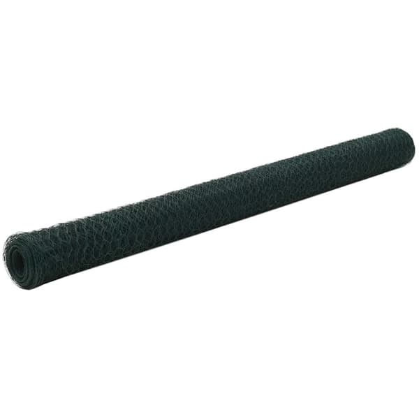Hönsnät stål med PVC-beläggning 25x1,5 m grön