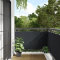 Miniatyrbild 1 av 2: Insynsskydd för balkong antracit 300x75 cm PVC