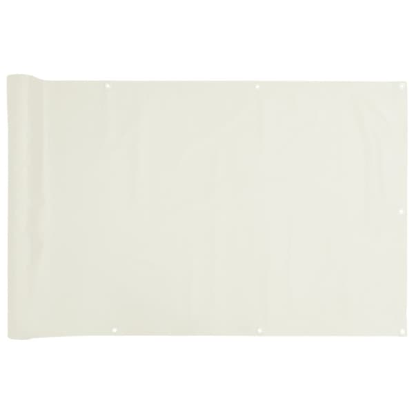 Insynsskydd för balkong vit 500x75 cm PVC