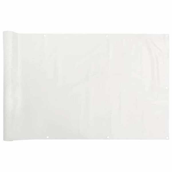 Insynsskydd för balkong vit 500x75 cm PVC