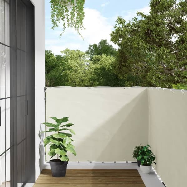 Insynsskydd för balkong vit 500x120 cm PVC