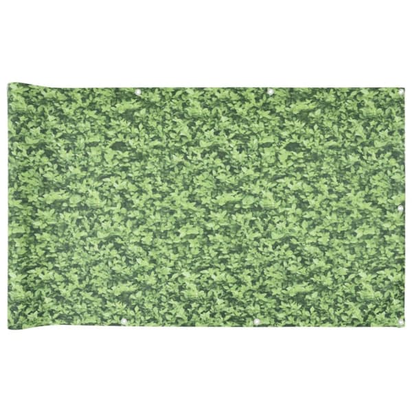 Insynsskydd för balkong växtmotiv grön 500x90 cm PVC