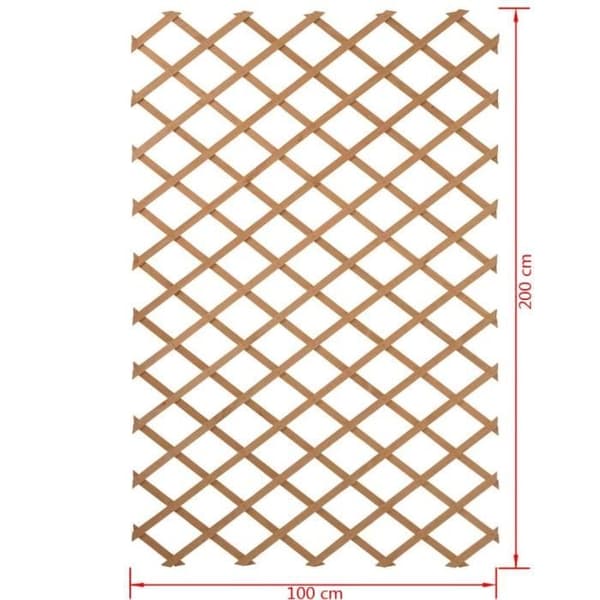 Nature Garden Palisade 100 x 200 cm Naturträ 409346