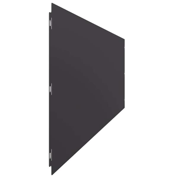 vidaXL Plenkanter 10 stk svart 25x103 cm kaldvalset stål