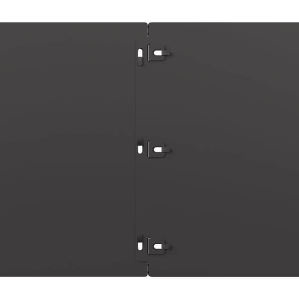 vidaXL Plenkanter 10 stk svart 25x103 cm kaldvalset stål