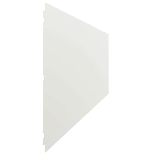 vidaXL Plenkanter 10 stk hvit 25x103 cm kaldvalset stål