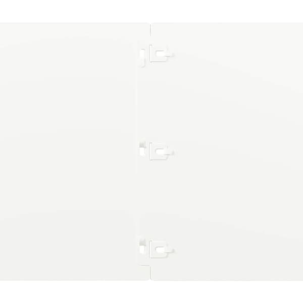 vidaXL Plenkanter 10 stk hvit 25x103 cm kaldvalset stål
