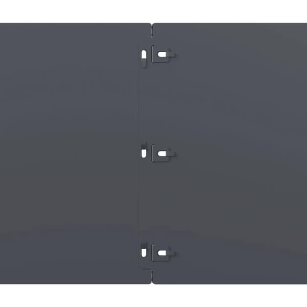 vidaXL Plenkanter 10 stk antrasitt 25x103 cm kaldvalset stål