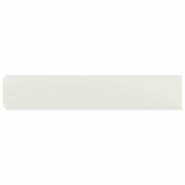 vidaXL Plenkanter 30 stk hvit 20x103 cm kaldvalset stål