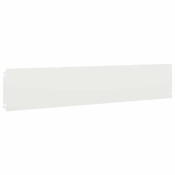vidaXL Plenkanter 30 stk hvit 20x103 cm kaldvalset stål