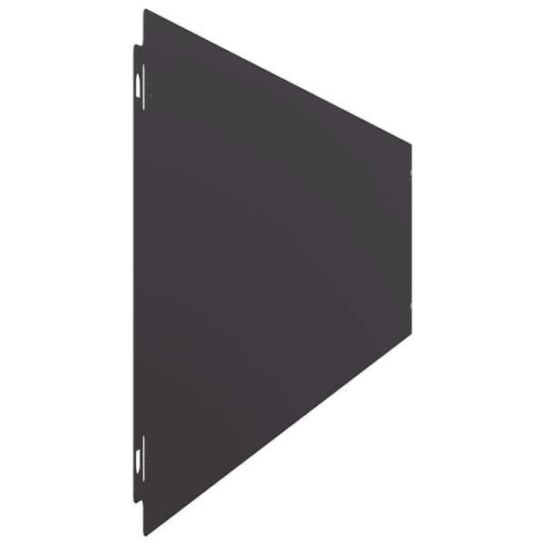 vidaXL Plenkanter 10 stk svart 20x103 cm kaldvalset stål