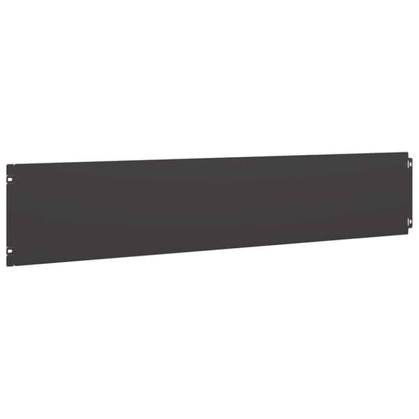 vidaXL Plenkanter 10 stk svart 20x103 cm kaldvalset stål
