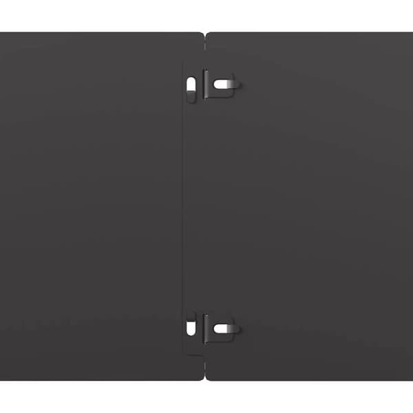 vidaXL Plenkanter 10 stk svart 20x103 cm kaldvalset stål