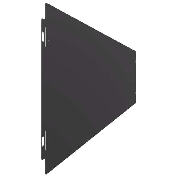 vidaXL Plenkanter 10 stk svart 15x103 cm kaldvalset stål