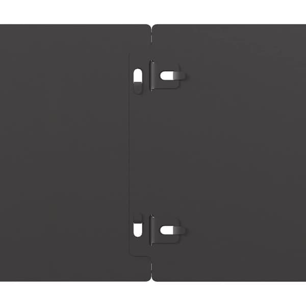 vidaXL Plenkanter 10 stk svart 15x103 cm kaldvalset stål