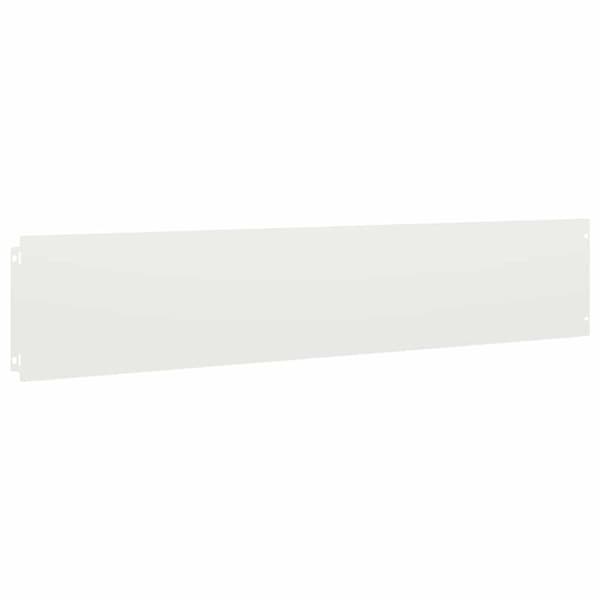 vidaXL Plenkanter 10 stk hvit 20x103 cm kaldvalset stål