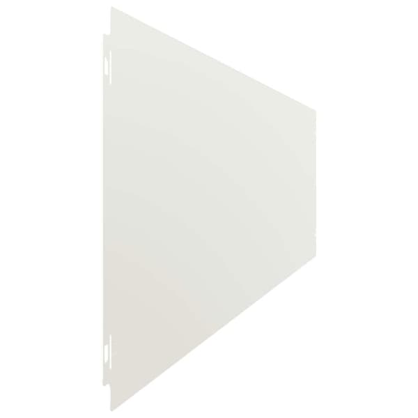 vidaXL Plenkanter 10 stk hvit 20x103 cm kaldvalset stål