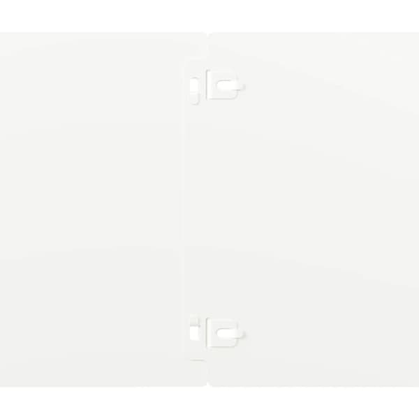 vidaXL Plenkanter 10 stk hvit 20x103 cm kaldvalset stål
