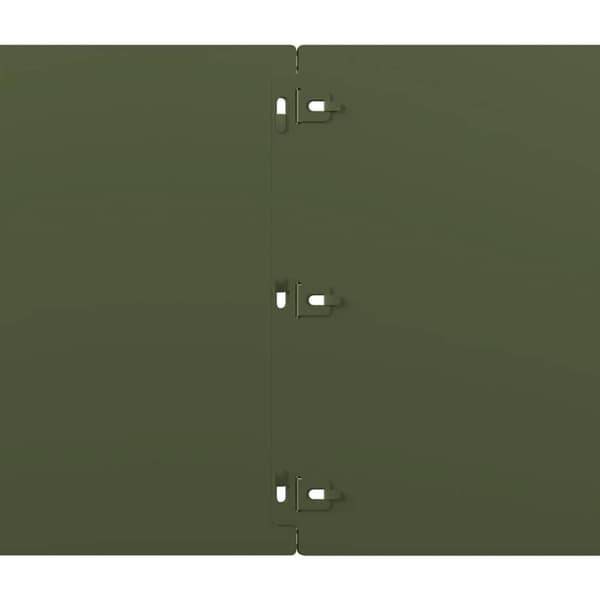vidaXL Plenkanter 10 stk olivengrønn 25x103 cm kaldvalset stål