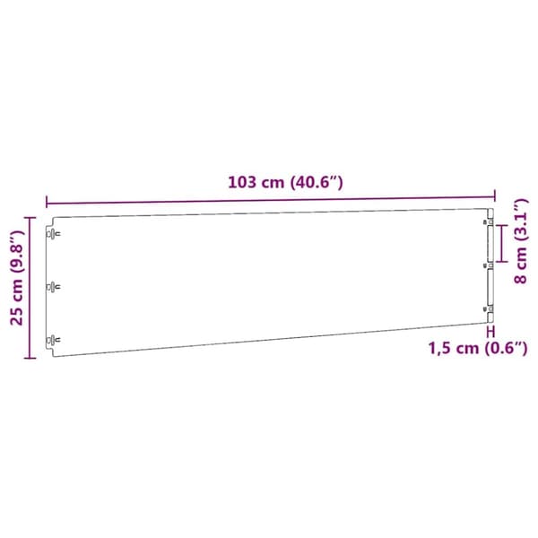 vidaXL Plenkanter 10 stk olivengrønn 25x103 cm kaldvalset stål