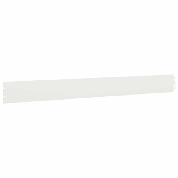 vidaXL Rabattkanter 50 st vit 10x103 cm kallvalsat stål