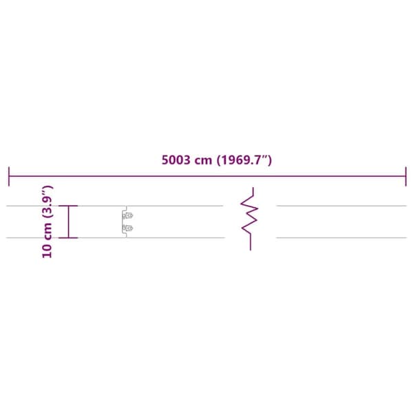 vidaXL Plenkanter 50 stk svart 10x103 cm kaldvalset stål