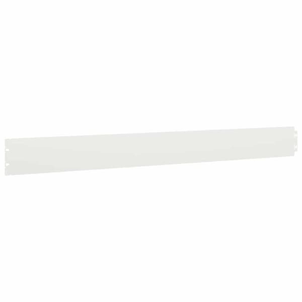 vidaXL plænekanter 10 stk. 10x103 cm koldvalset stål hvid