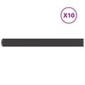Pikkukuva 3 / 11: vidaXL Nurmikon reunalistat 10 kpl musta 10x103cm kylmävalssattu teräs