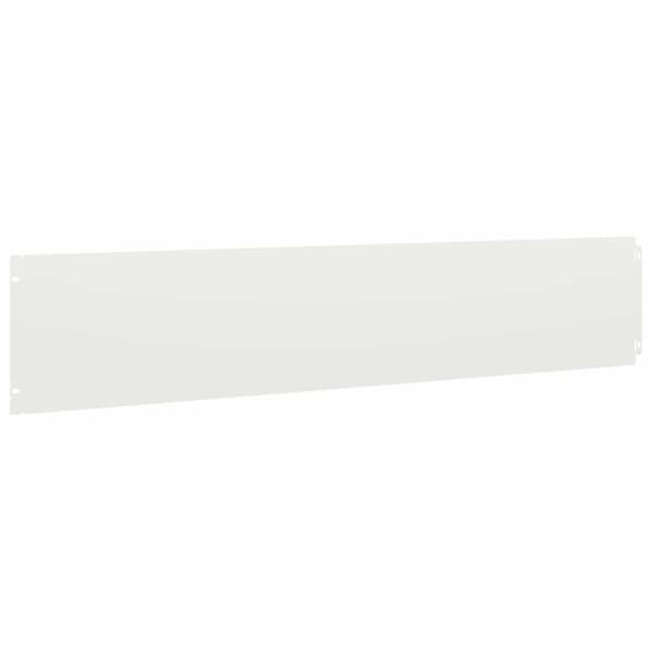 vidaXL plænekanter 10 stk. 20x103 cm koldvalset stål hvid