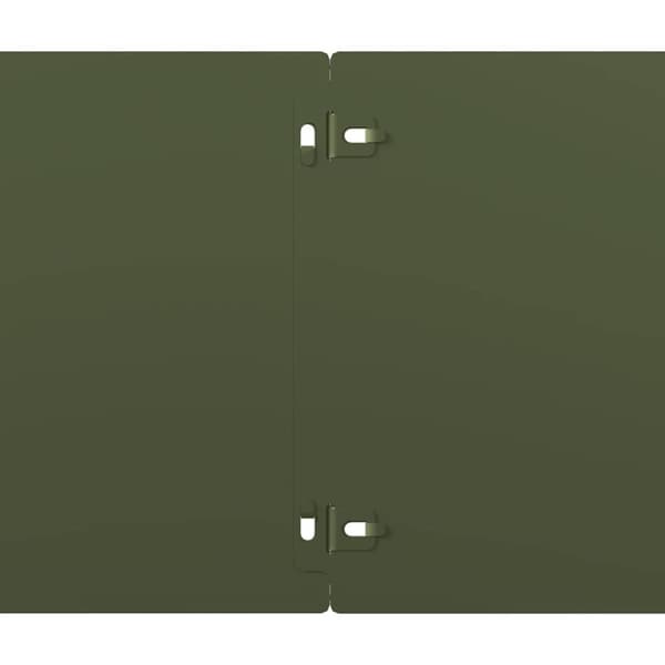 vidaXL plænekanter 10 stk. 20x103 cm koldvalset stål olivengrøn