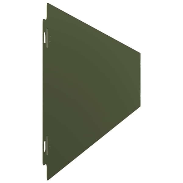 vidaXL plænekanter 10 stk. 15x103 cm koldvalset stål olivengrøn