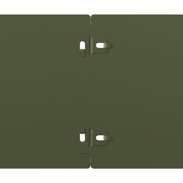 vidaXL plænekanter 10 stk. 15x103 cm koldvalset stål olivengrøn