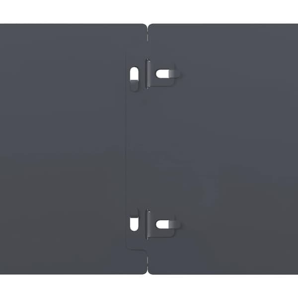 vidaXL plænekanter 10 stk. 15x103 cm koldvalset stål antracit