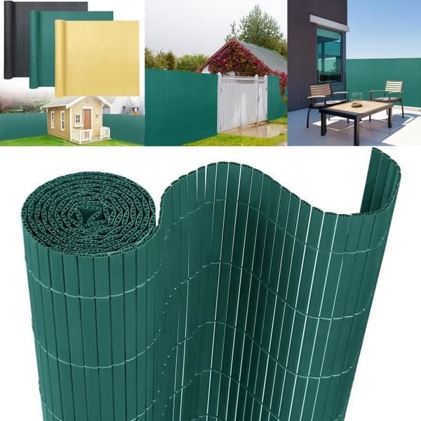 LARS360 Sekretessskärm 180 x 1000 cm Grön Vindskydd UV- och väderbeständigt PVC-stängsel