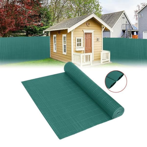 LARS360 Privacy Screen 90 x 500 cm Grönt vindskydd UV- och väderbeständigt PVC-stängsel