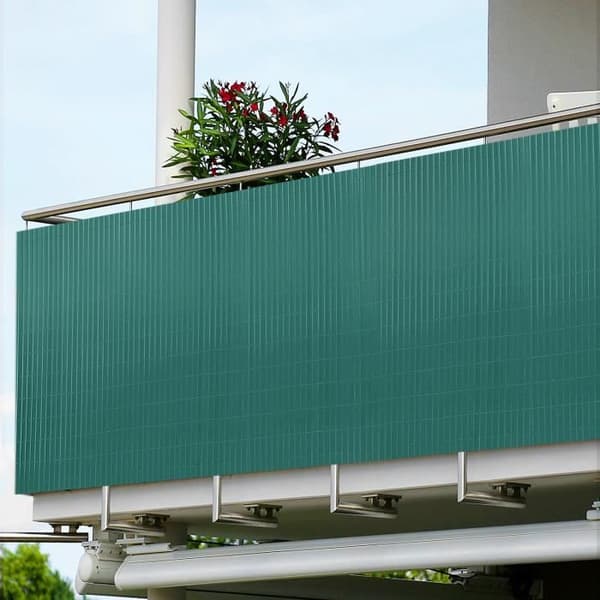 LARS360 Privacy Screen 90 x 500 cm Grönt vindskydd UV- och väderbeständigt PVC-stängsel