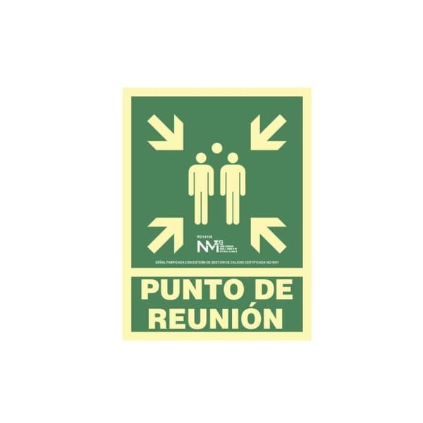 PUNTO evakueringspanel från Reunion - GENERIC - Klass B - PVC 0,7mm - 22,4x30cm
