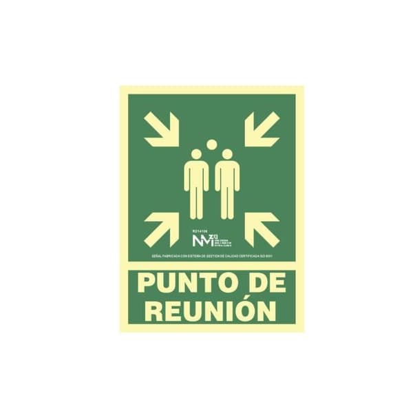 PUNTO evakueringspanel från Reunion - GENERIC - Klass B - PVC 0,7mm - 22,4x30cm