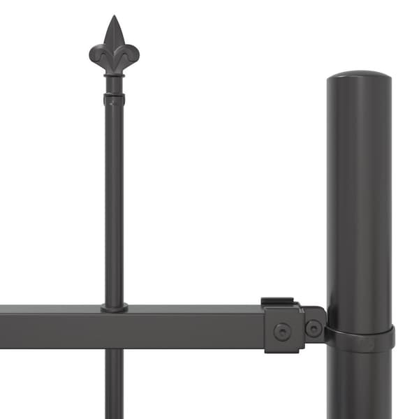 vidaXL Havehegn Grå Pulverlakeret stål 1,7 m x 0,8 m x 5 cm