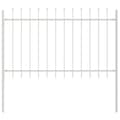 Miniatyrbillede 3 af 7: vidaXL Havehegn Hvid Metal 1,7 m x 1 m Holdbar Metalhegnspanel