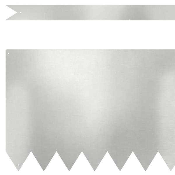 vidaXL Rustfrit stål 100 x 0.5 x 30 cm Slidstærk Haveafgrænsning