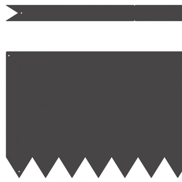 vidaXL Plenkant 20 stk Svart 100x0,5x30 cm Plast