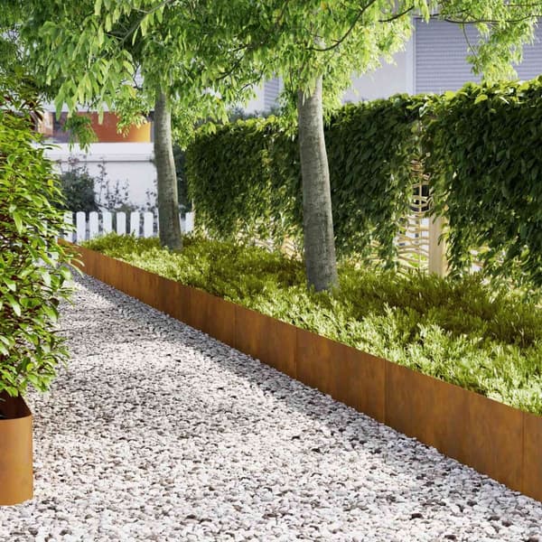 vidaXL Nurmireunat 50 kpl 100x0,5x30 cm Säänkestävä teräs