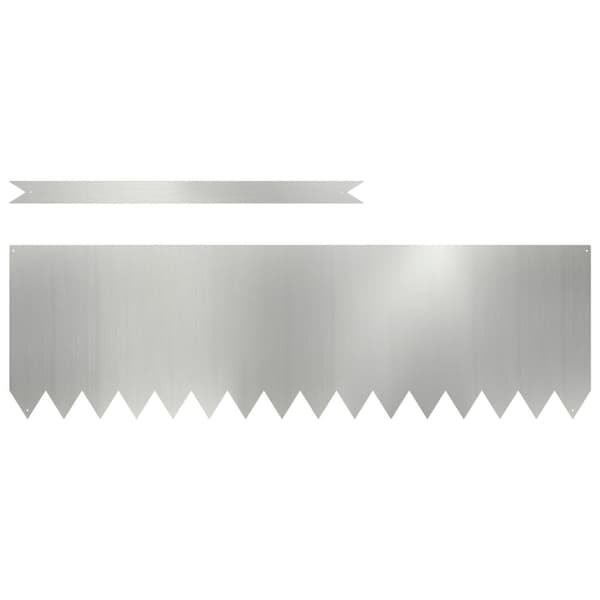 vidaXL Sæt af 2 Galvaniseret stål 30 cm høj Robust Havekant