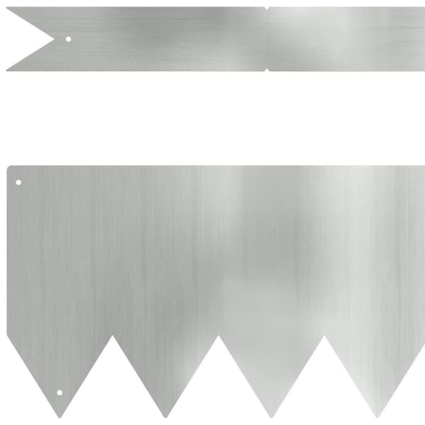 vidaXL Galvaniseret stål 100 x 0.5 x 15 cm Robust Havemarkeringskant